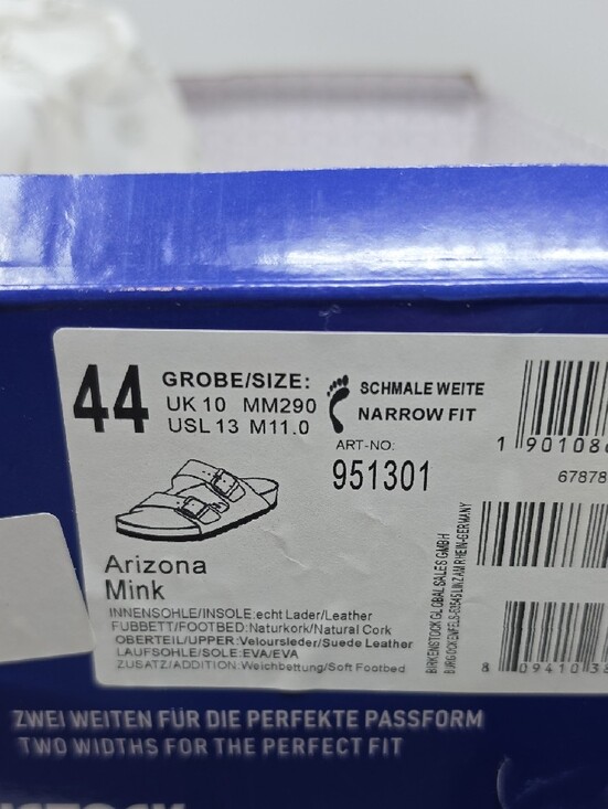 Birkenstock Arizona Soft Footbed Suede Leather Sandals - Mink Size 44=11 main image 5